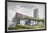 North-East View of All Saints Church, Fulham, London, C1800-null-Framed Giclee Print