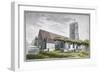 North-East View of All Saints Church, Fulham, London, C1800-null-Framed Giclee Print