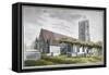 North-East View of All Saints Church, Fulham, London, C1800-null-Framed Stretched Canvas