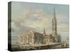 North-East View of Grantham Church, Lincolnshire, C.1797 (W/C over Graphite on Paper)-J. M. W. Turner-Stretched Canvas