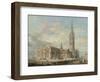 North-East View of Grantham Church, Lincolnshire, C.1797 (W/C over Graphite on Paper)-J. M. W. Turner-Framed Giclee Print