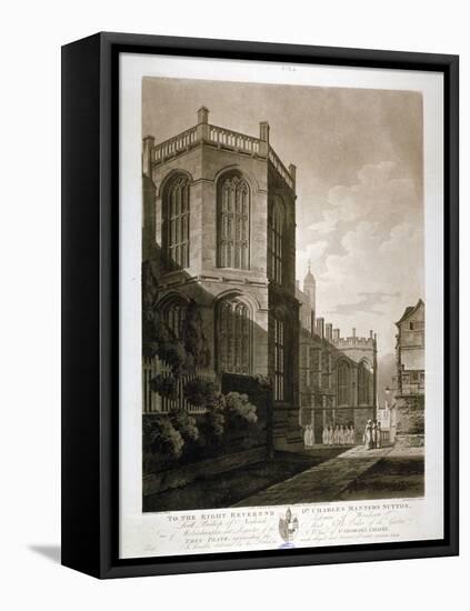 North-East View of St George's Chapel, Windsor Castle, Berkshire, 1804-J Jeakes-Framed Stretched Canvas