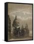 North-East View of St Paul's Cathedral by Moonlight, City of London, 1850-null-Framed Stretched Canvas