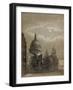 North-East View of St Paul's Cathedral by Moonlight, City of London, 1850-null-Framed Giclee Print