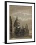 North-East View of St Paul's Cathedral by Moonlight, City of London, 1850-null-Framed Giclee Print