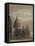 North-East View of St Paul's Cathedral by Moonlight, City of London, 1850-null-Framed Stretched Canvas