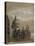 North-East View of St Paul's Cathedral by Moonlight, City of London, 1850-null-Stretched Canvas