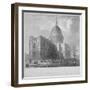 North-East View of St Paul's Cathedral, City of London, 1835-Benjamin Winkles-Framed Giclee Print