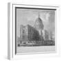 North-East View of St Paul's Cathedral, City of London, 1835-Benjamin Winkles-Framed Giclee Print