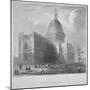 North-East View of St Paul's Cathedral, City of London, 1835-Benjamin Winkles-Mounted Giclee Print