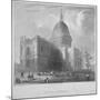 North-East View of St Paul's Cathedral, City of London, 1835-Benjamin Winkles-Mounted Giclee Print