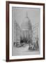 North-East View of St Paul's Cathedral, City of London, 1854-M & N Hanhart-Framed Giclee Print