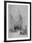 North-East View of St Paul's Cathedral, City of London, 1854-M & N Hanhart-Framed Giclee Print