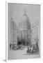 North-East View of St Paul's Cathedral, City of London, 1854-M & N Hanhart-Framed Giclee Print