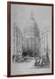 North-East View of St Paul's Cathedral, City of London, 1854-M & N Hanhart-Framed Giclee Print