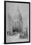 North-East View of St Paul's Cathedral, City of London, 1854-M & N Hanhart-Framed Giclee Print