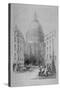 North-East View of St Paul's Cathedral, City of London, 1854-M & N Hanhart-Stretched Canvas