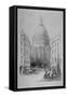 North-East View of St Paul's Cathedral, City of London, 1854-M & N Hanhart-Framed Stretched Canvas