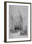 North-East View of St Paul's Cathedral, City of London, 1854-M & N Hanhart-Framed Giclee Print