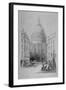 North-East View of St Paul's Cathedral, City of London, 1854-M & N Hanhart-Framed Giclee Print