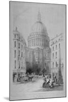 North-East View of St Paul's Cathedral, City of London, 1854-M & N Hanhart-Mounted Giclee Print