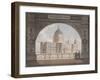 North-East View of St Paul's Cathedral Through an Archway, City of London, 1820-null-Framed Giclee Print