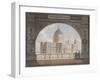 North-East View of St Paul's Cathedral Through an Archway, City of London, 1820-null-Framed Giclee Print