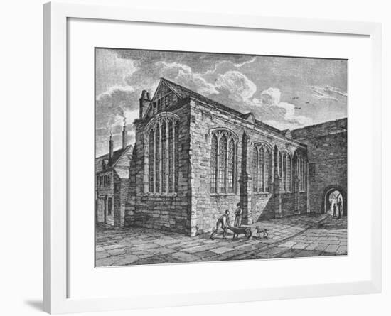North-east view of the Chapel of the Holy Trinity, Leadenhall, City of London, c1825-Thomas Dale-Framed Giclee Print