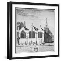 North-East View of the Church of St Botolph Aldersgate, City of London, 1739-William Henry Toms-Framed Giclee Print