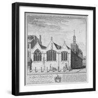 North-East View of the Church of St Botolph Aldersgate, City of London, 1740-William Henry Toms-Framed Giclee Print