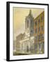 North-East View of the Church of St Peter-Le-Poer and Old Broad Street, City of London, 1815-William Pearson-Framed Giclee Print