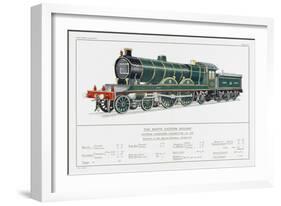 North Eastern Railway Express Loco No 730-W.j. Stokoe-Framed Art Print