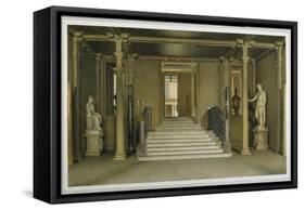 North Entrance Hall at Chatsworth House-William Henry Hunt-Framed Stretched Canvas