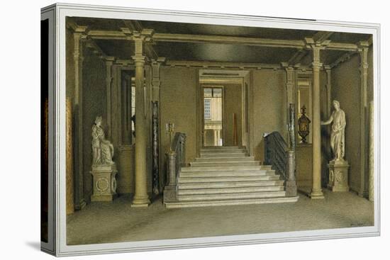 North Entrance Hall at Chatsworth House-William Henry Hunt-Stretched Canvas