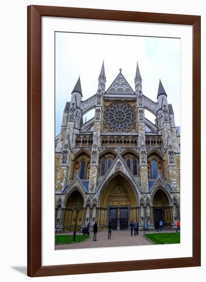 North entrance of Westminster Abbey, London, England, United Kingdom, Europe-Carlo Morucchio-Framed Photographic Print