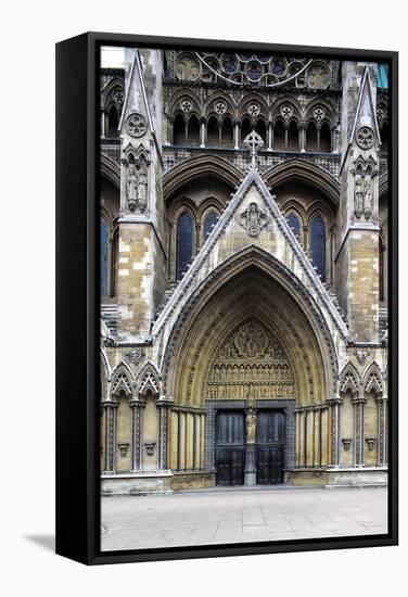 North Entrance, Westminster Abbey-null-Framed Stretched Canvas