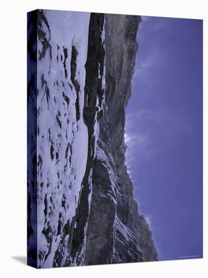 North Face of Eiger Landscape, Switzerland-Michael Brown-Stretched Canvas