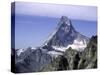 North Face of Matterhorn, Switzerland-Michael Brown-Stretched Canvas