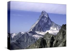 North Face of Matterhorn, Switzerland-Michael Brown-Stretched Canvas