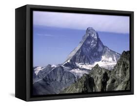 North Face of Matterhorn, Switzerland-Michael Brown-Framed Stretched Canvas