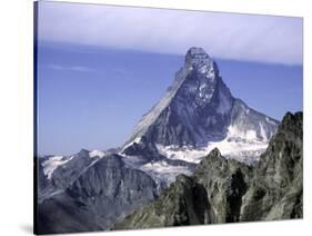 North Face of Matterhorn, Switzerland-Michael Brown-Stretched Canvas