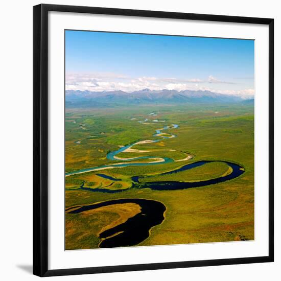 North Fork of the National Wild and Scenic River South of the Brooks Range in Alaska-P.A. Lawrence-Framed Photographic Print