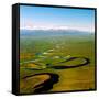 North Fork of the National Wild and Scenic River South of the Brooks Range in Alaska-P.A. Lawrence-Framed Stretched Canvas