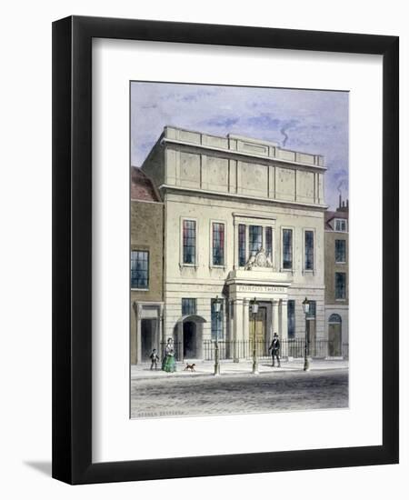 North Front of Princess's Theatre on Eastcastle Street, St Marylebone, London, C1830-Thomas Hosmer Shepherd-Framed Giclee Print