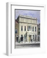 North Front of Princess's Theatre on Eastcastle Street, St Marylebone, London, C1830-Thomas Hosmer Shepherd-Framed Giclee Print