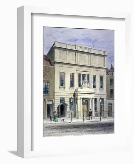 North Front of Princess's Theatre on Eastcastle Street, St Marylebone, London, C1830-Thomas Hosmer Shepherd-Framed Giclee Print