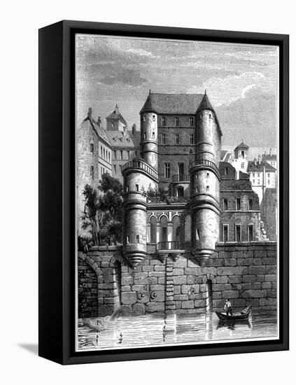 North Front of the Hotel Des Ursins, Paris, C17th Century-null-Framed Stretched Canvas