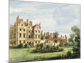 North Front, Old Palace, from the Queen's Garden, Plate 5-George Ernest Papendiek-Mounted Giclee Print