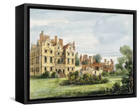 North Front, Old Palace, from the Queen's Garden, Plate 5-George Ernest Papendiek-Framed Stretched Canvas