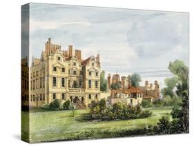 North Front, Old Palace, from the Queen's Garden, Plate 5-George Ernest Papendiek-Stretched Canvas